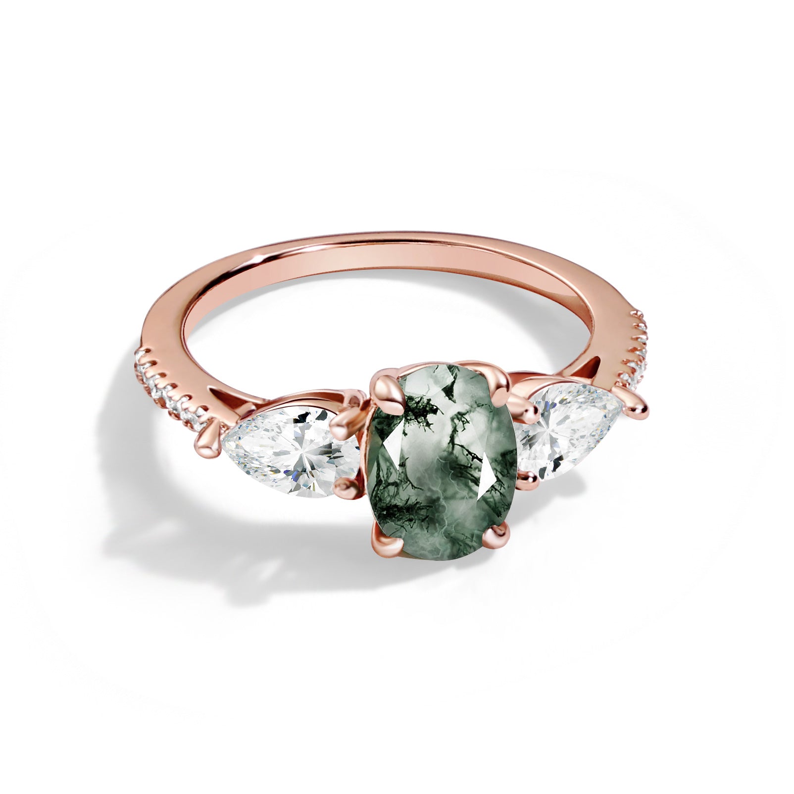 Vitality Enhancer - Moss Agate Rings - Num-Magic