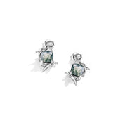 Mental Clarity - Moss Agate Earrings - Num-Magic