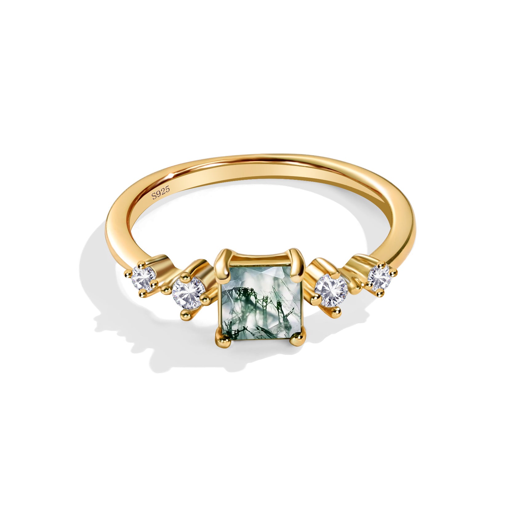Stress Relief - Moss Agate Rings - Num-Magic
