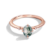 Personal Growth - Moss Agate Rings - Num-Magic