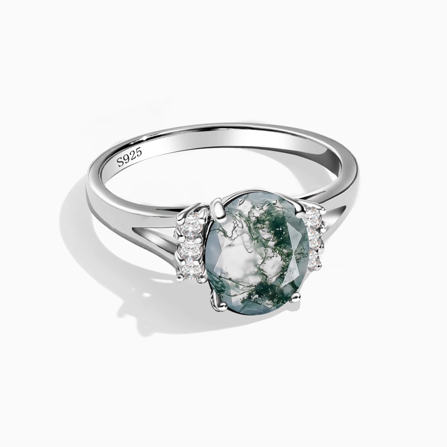 Connection Bridge - Moss Agate Rings - Num-Magic