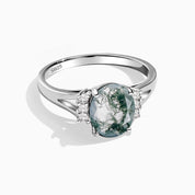 Connection Bridge - Moss Agate Rings - Num-Magic