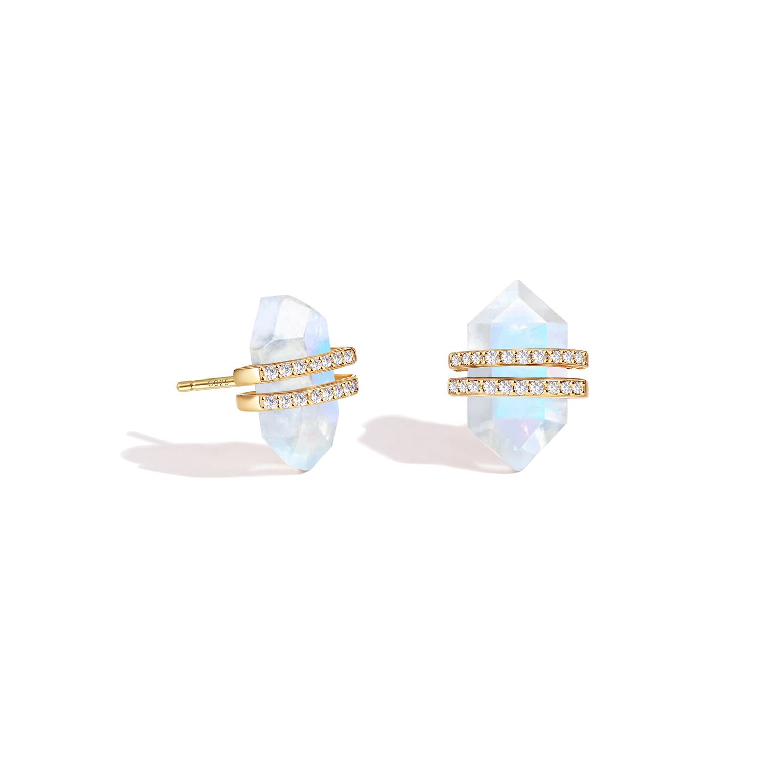 Harmonious Balance - Moonstone Earrings - Num-Magic