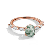 Spiritual Growth - Moss Agate Rings - Num-Magic