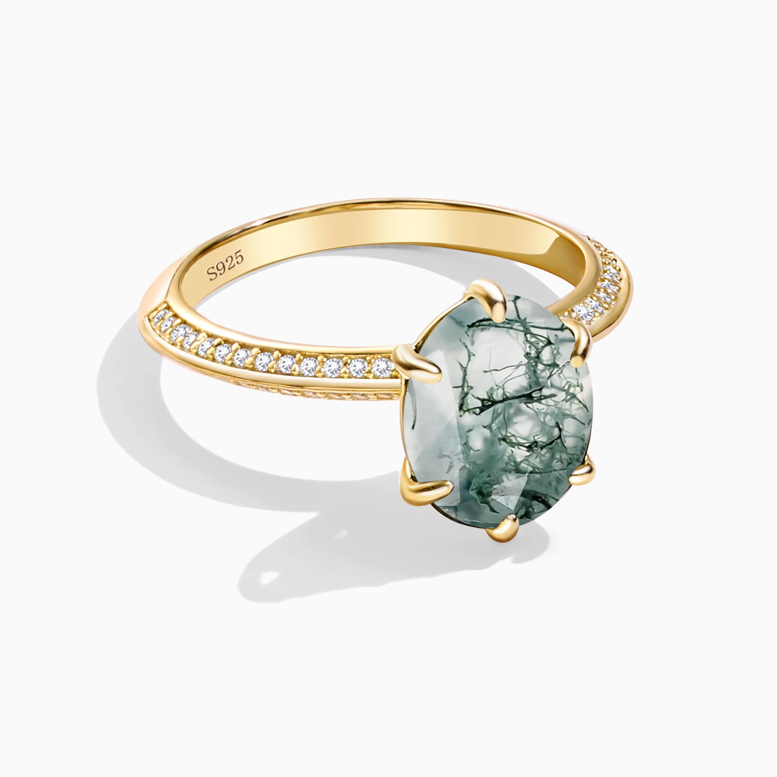 Wisdom Keeper - Moss Agate Rings - Num-Magic