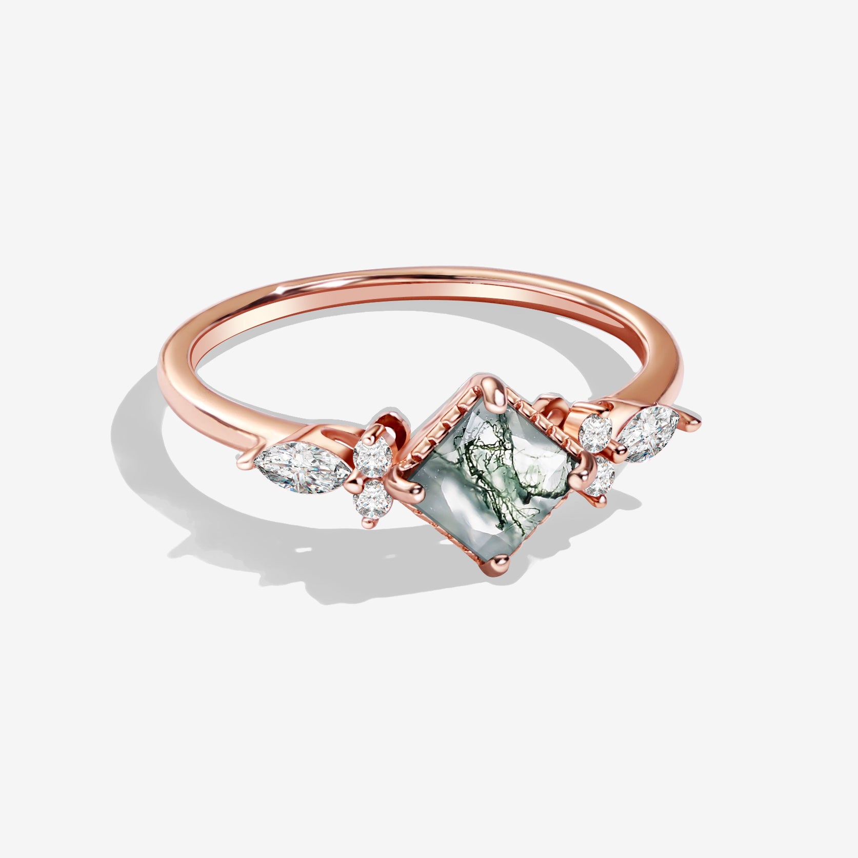 Intuition Awakener - Moss Agate Rings - Num-Magic