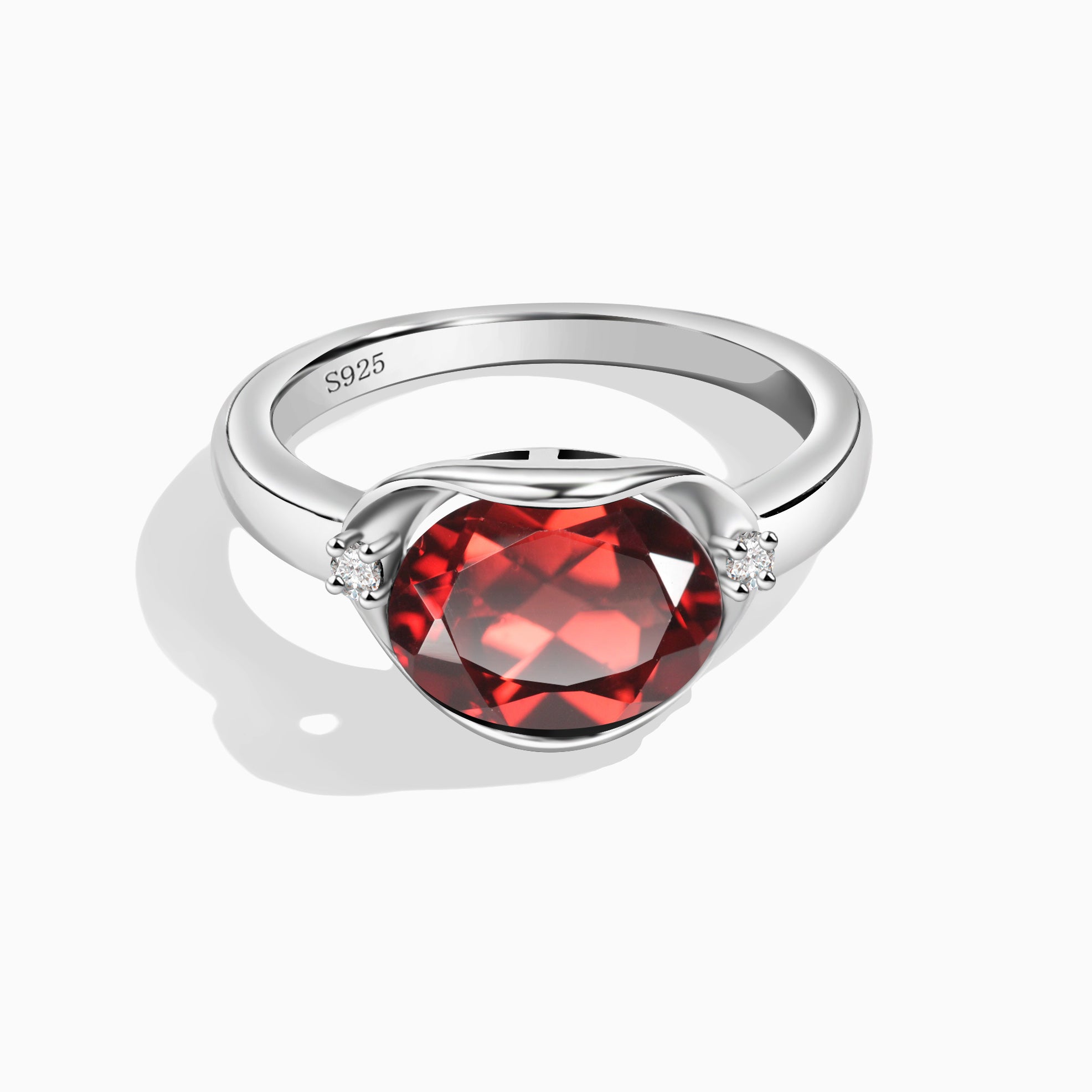 Self-Confidence - Garnet Rings - Num-Magic