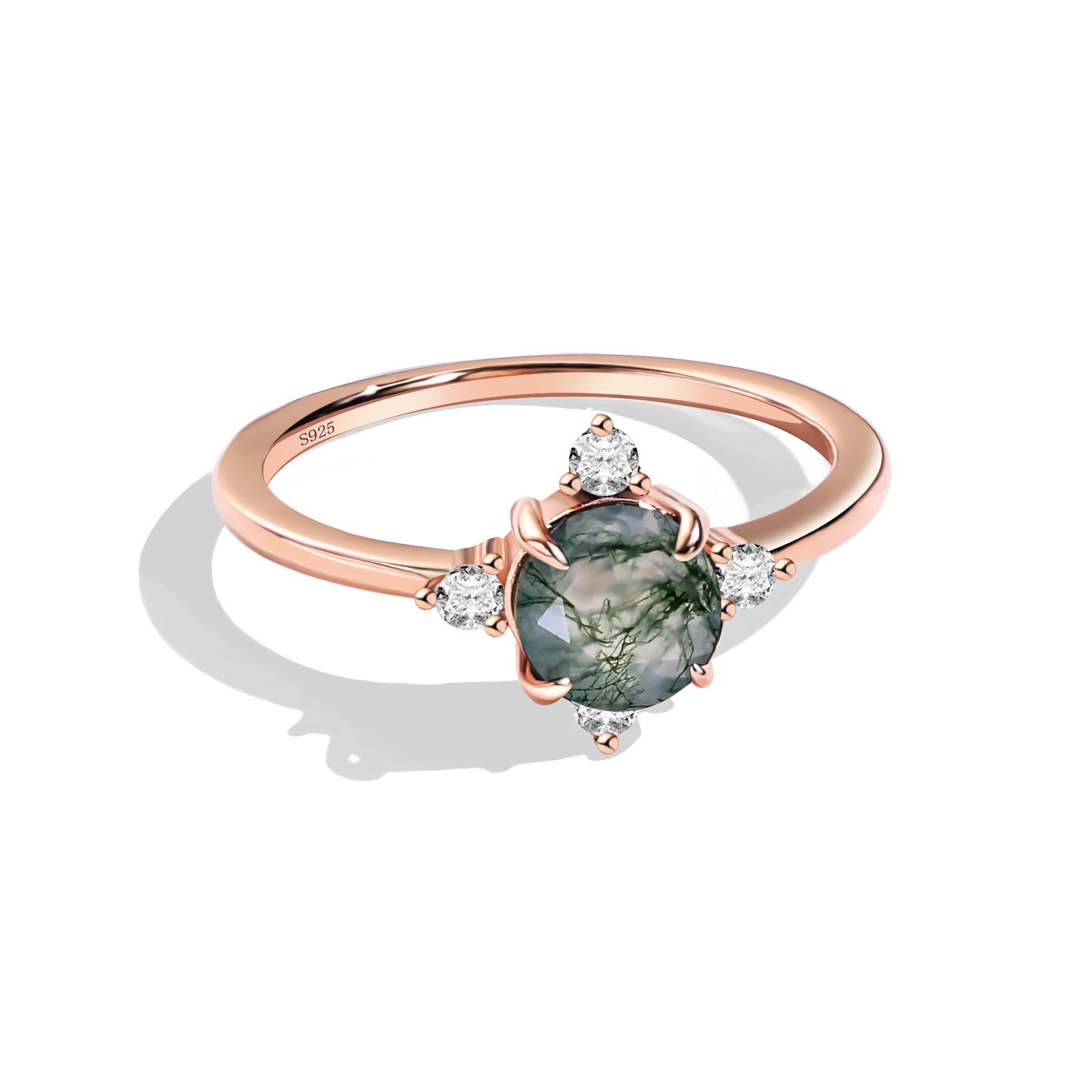 Courage Empowerment - Moss Agate Rings - Num-Magic