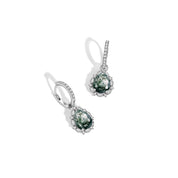 Timeless Stability - Moss Agate Earrings - Num-Magic