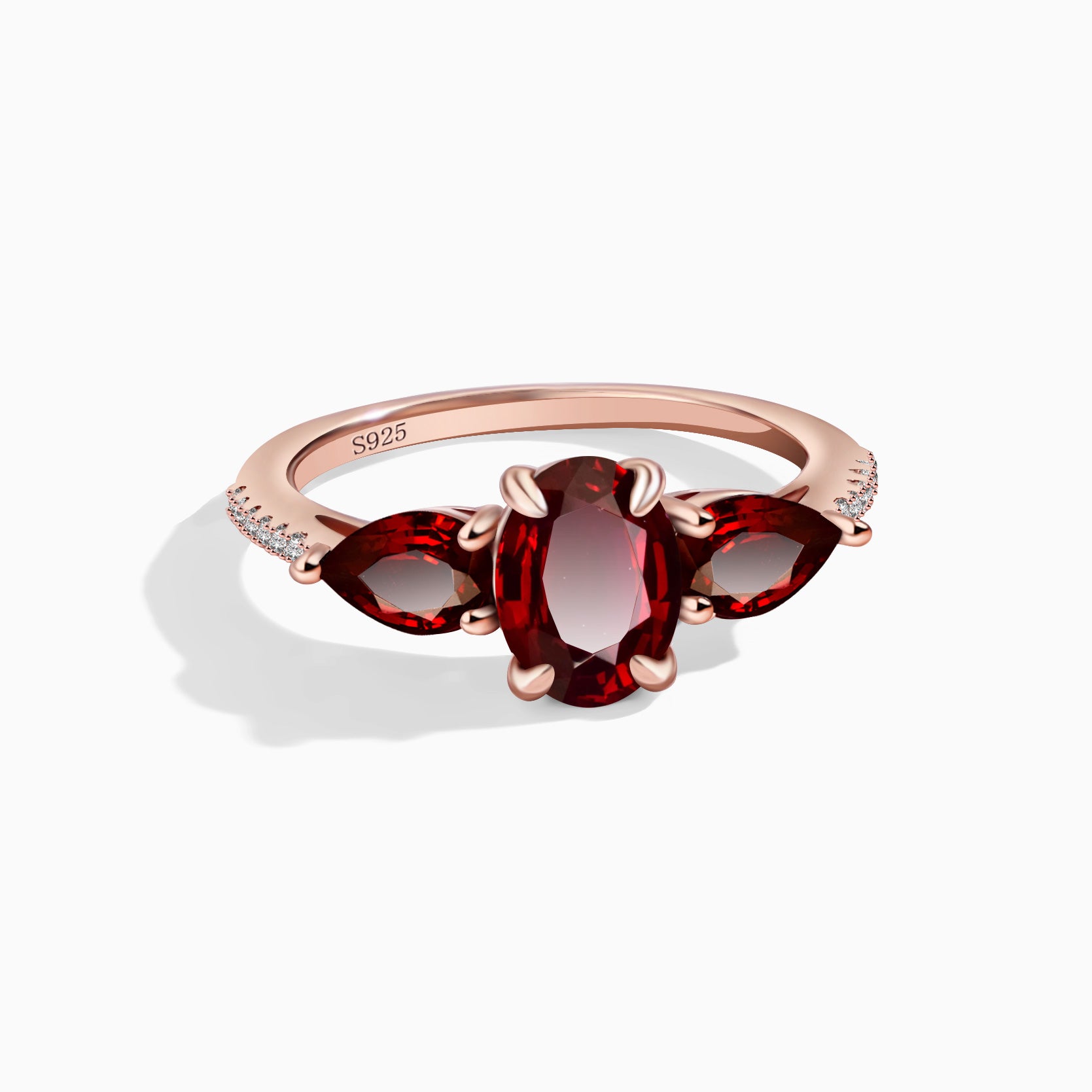 Emotional Healing - Garnet Rings - Num-Magic