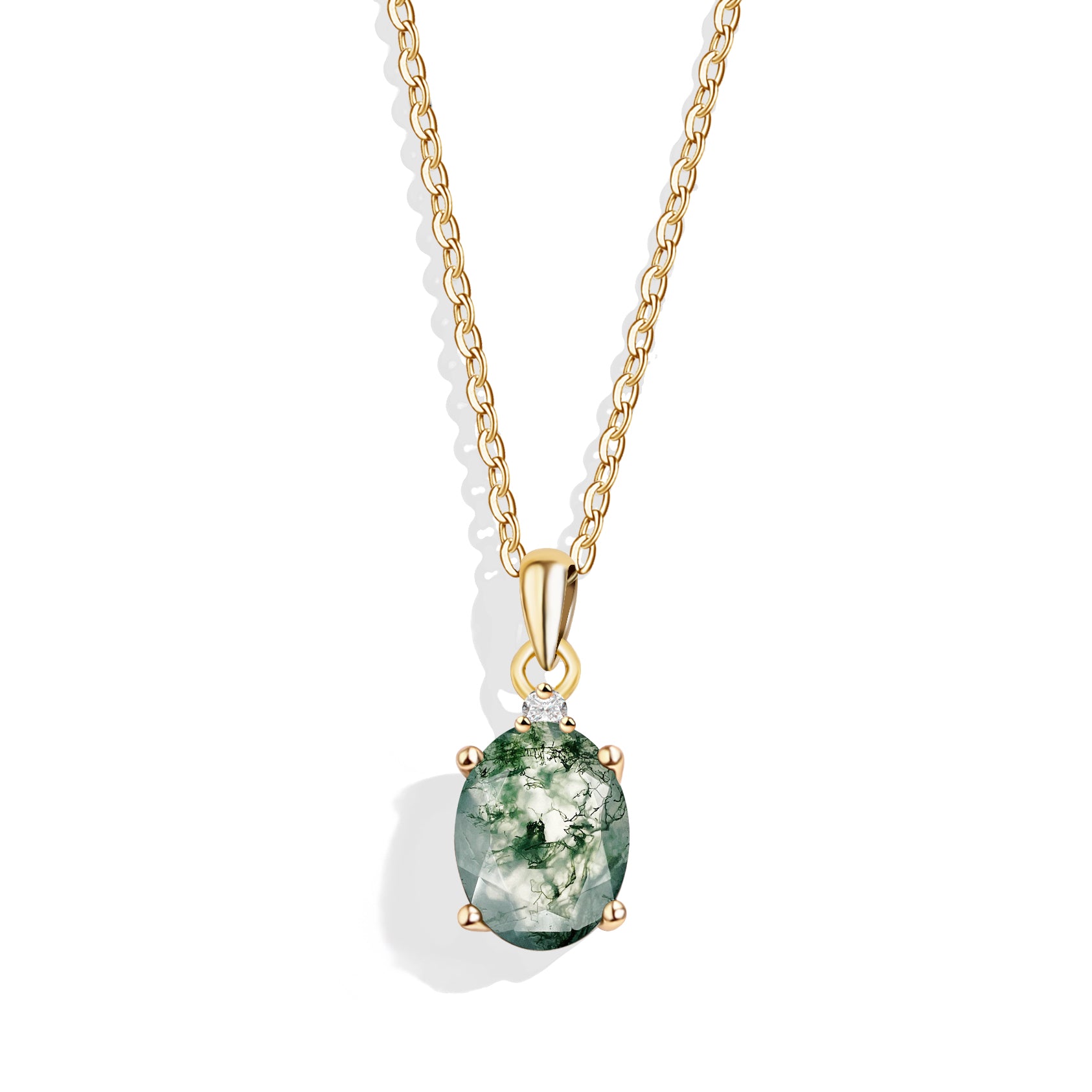 Confidence Enhancer - Moss Agate Necklace - Num-Magic