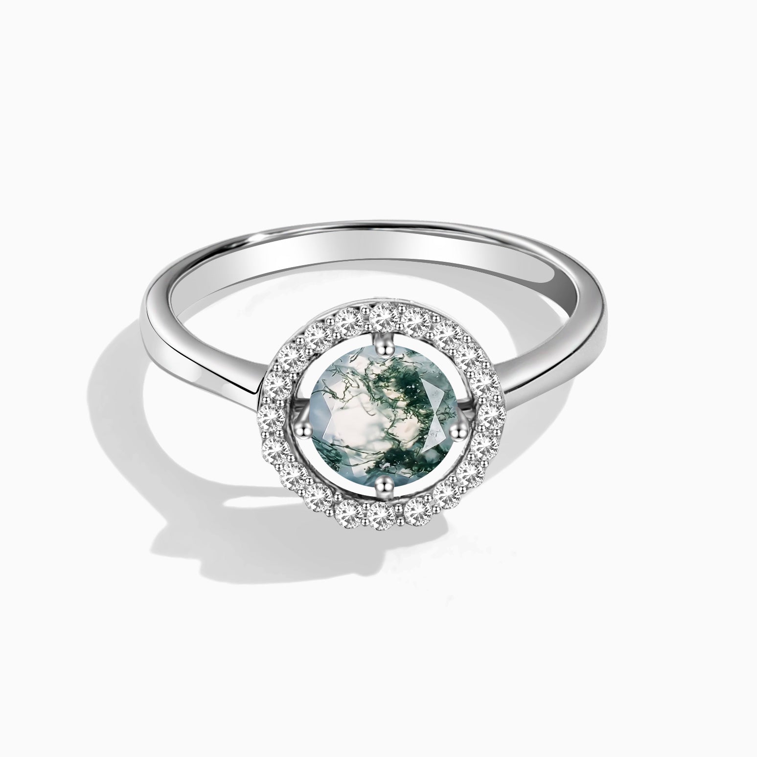 Healing Aura - Moss Agate Rings - Num-Magic