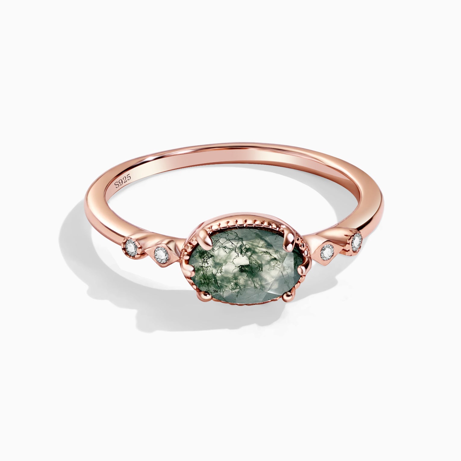 Manifestation Power - Moss Agate Rings - Num-Magic