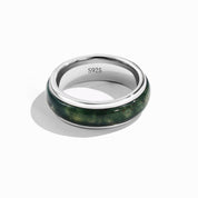 Mindfulness Tool - Moss Agate Rings - Num-Magic