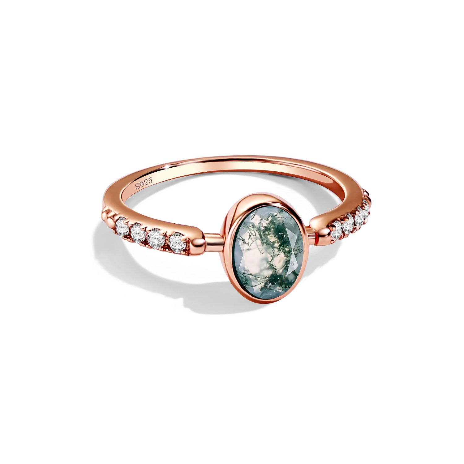 Abundance Attracting - Moss Agate Rings - Num-Magic