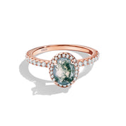 Tranquil Energy - CZ Moss Agate Rings - Num-Magic