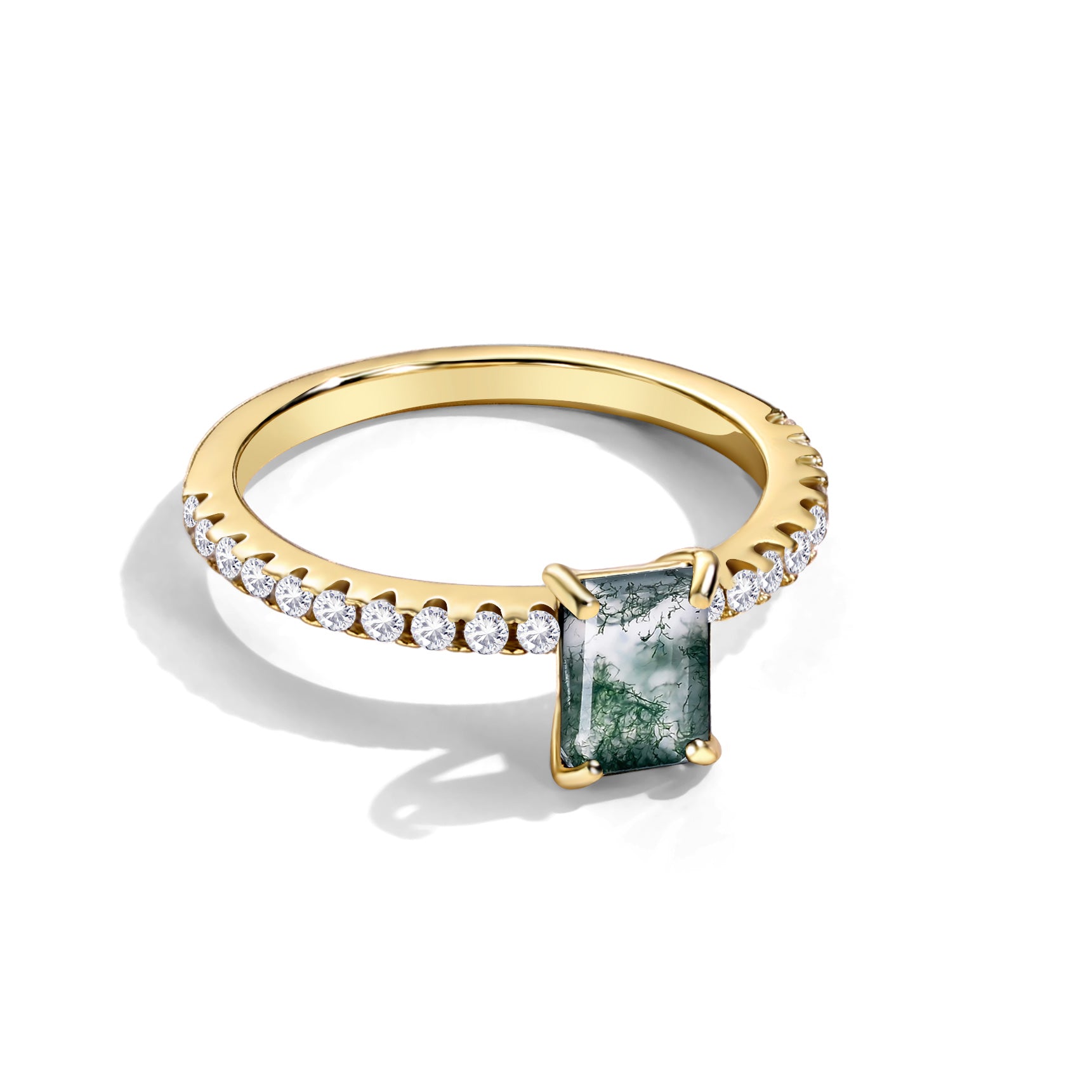Positive Transformation - Moss Agate Rings - Num-Magic