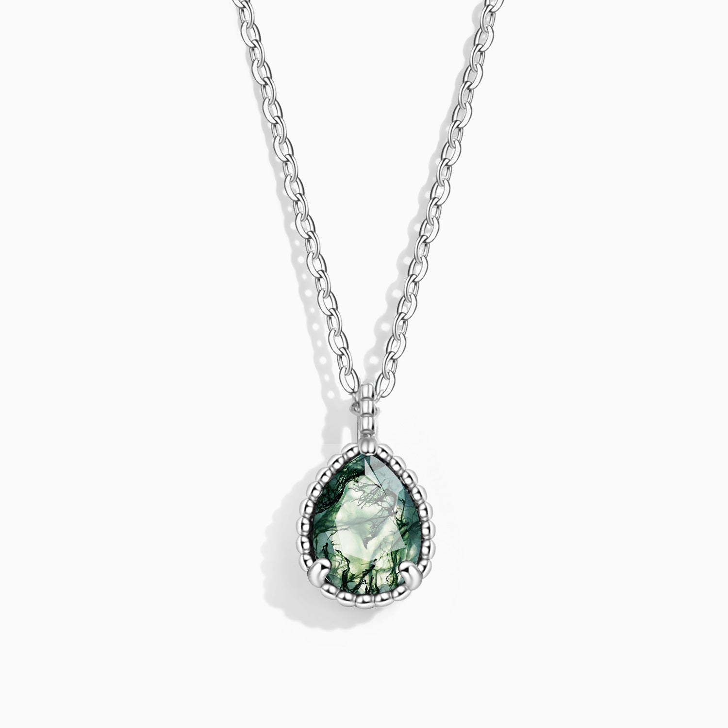 Inner Strength - Moss Agate Necklace - Num-Magic