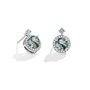 Inner Peace - Moss Agate Earrings - Num-Magic