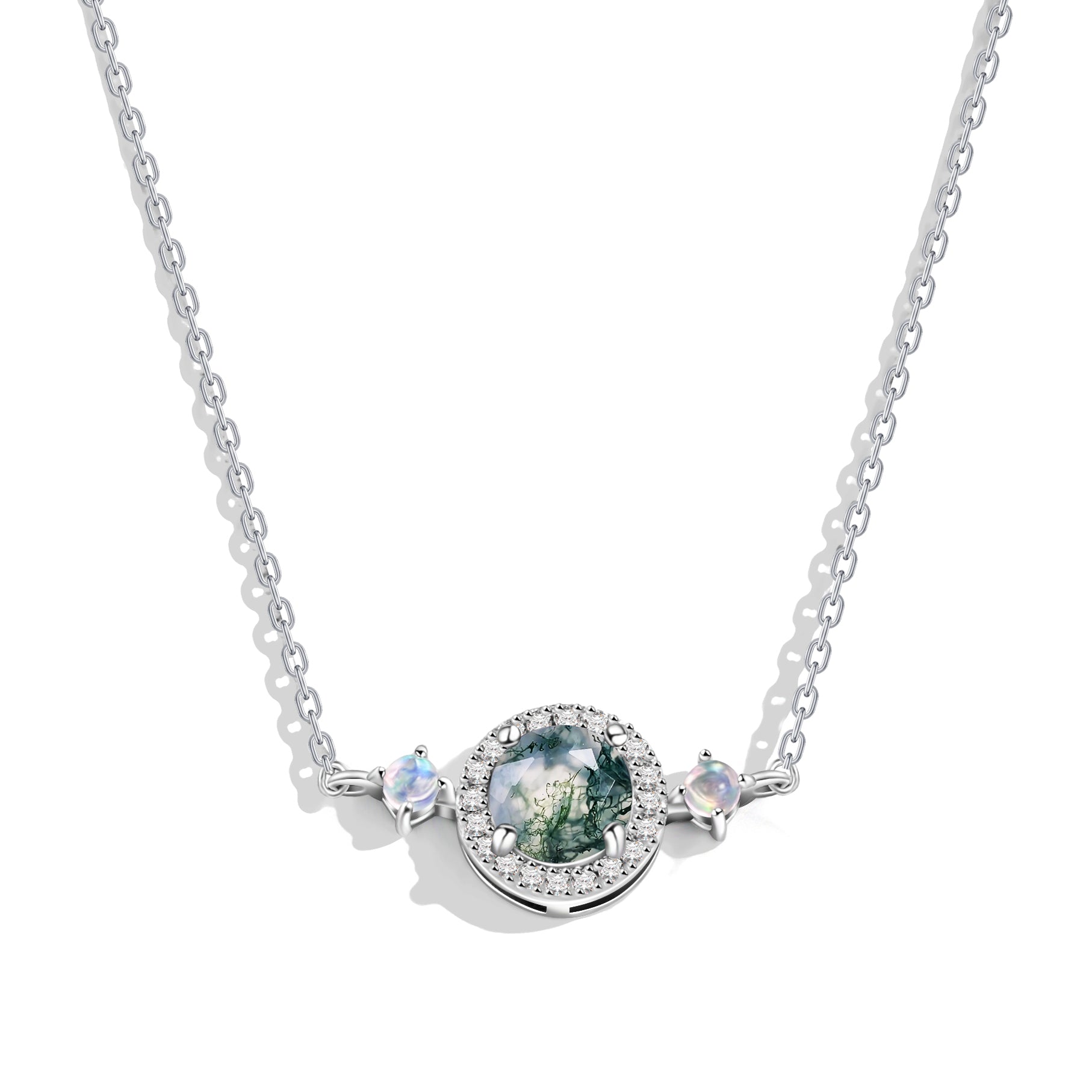 Resilience Empowerment - Moss Agate Necklace - Num-Magic