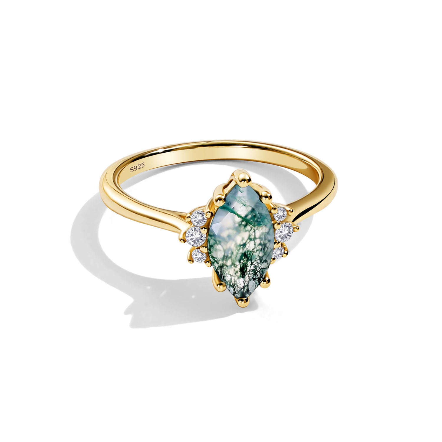 Emotional Balance - Moss Agate Rings - Num-Magic