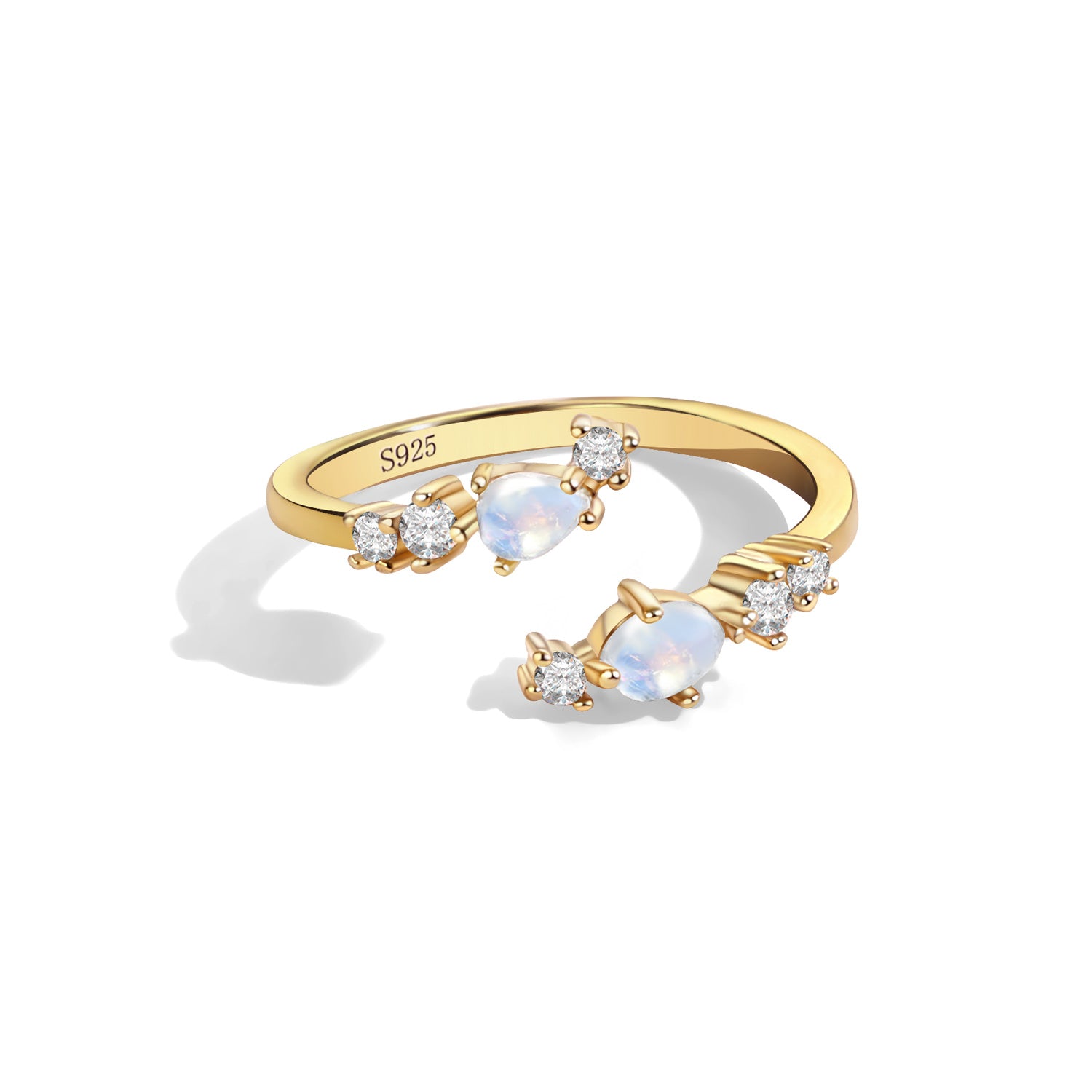 Heart Healing - Moonstone Rings - Num-Magic