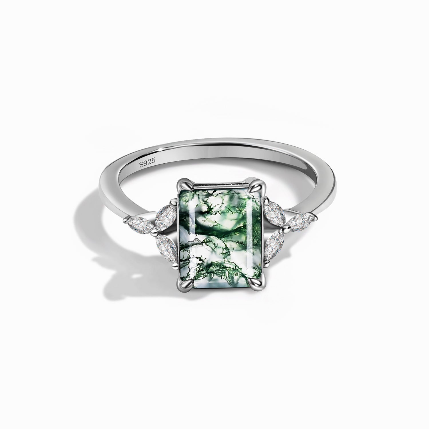 Grounding Energy - Moss Agate Rings - Num-Magic