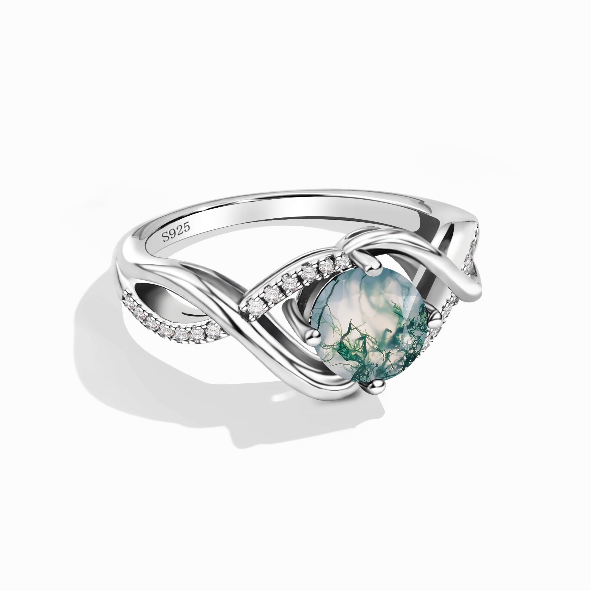 Clarity Focus - Moss Agate Rings - Num-Magic