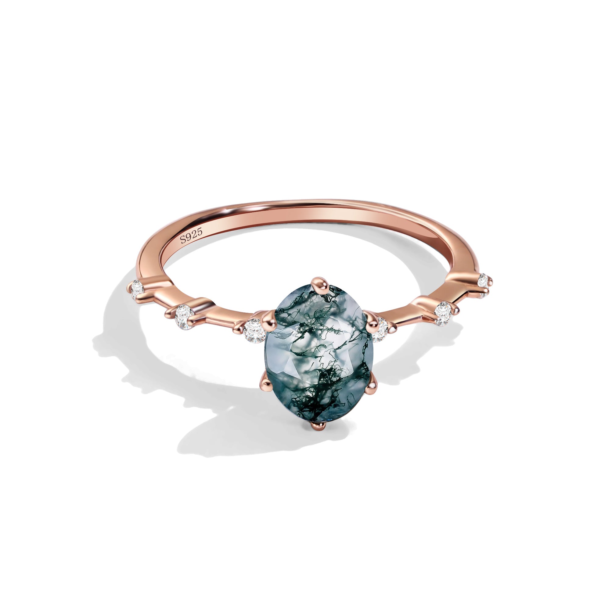 Energy Balance - Moss Agate Rings - Num-Magic