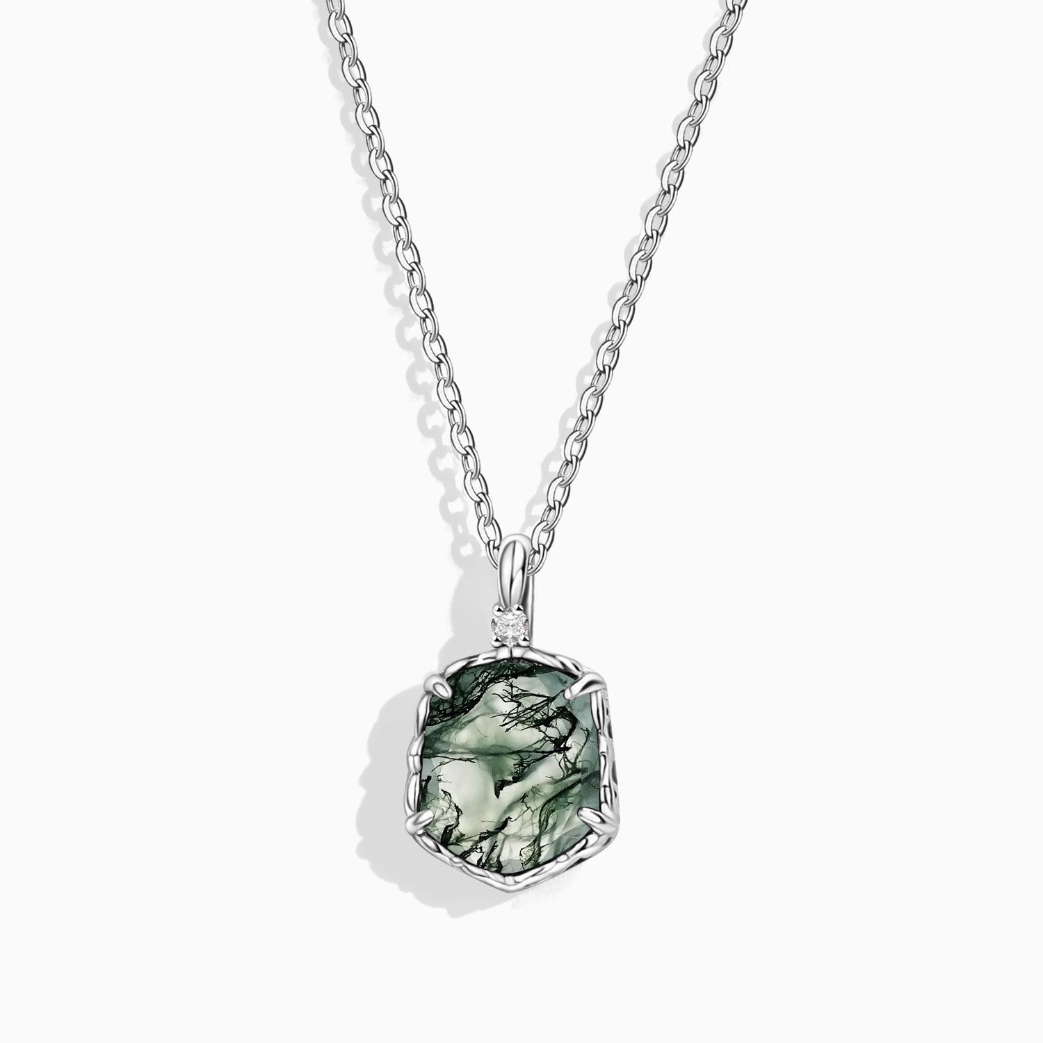 Growth Focus - Moss Agate Necklace - Num-Magic