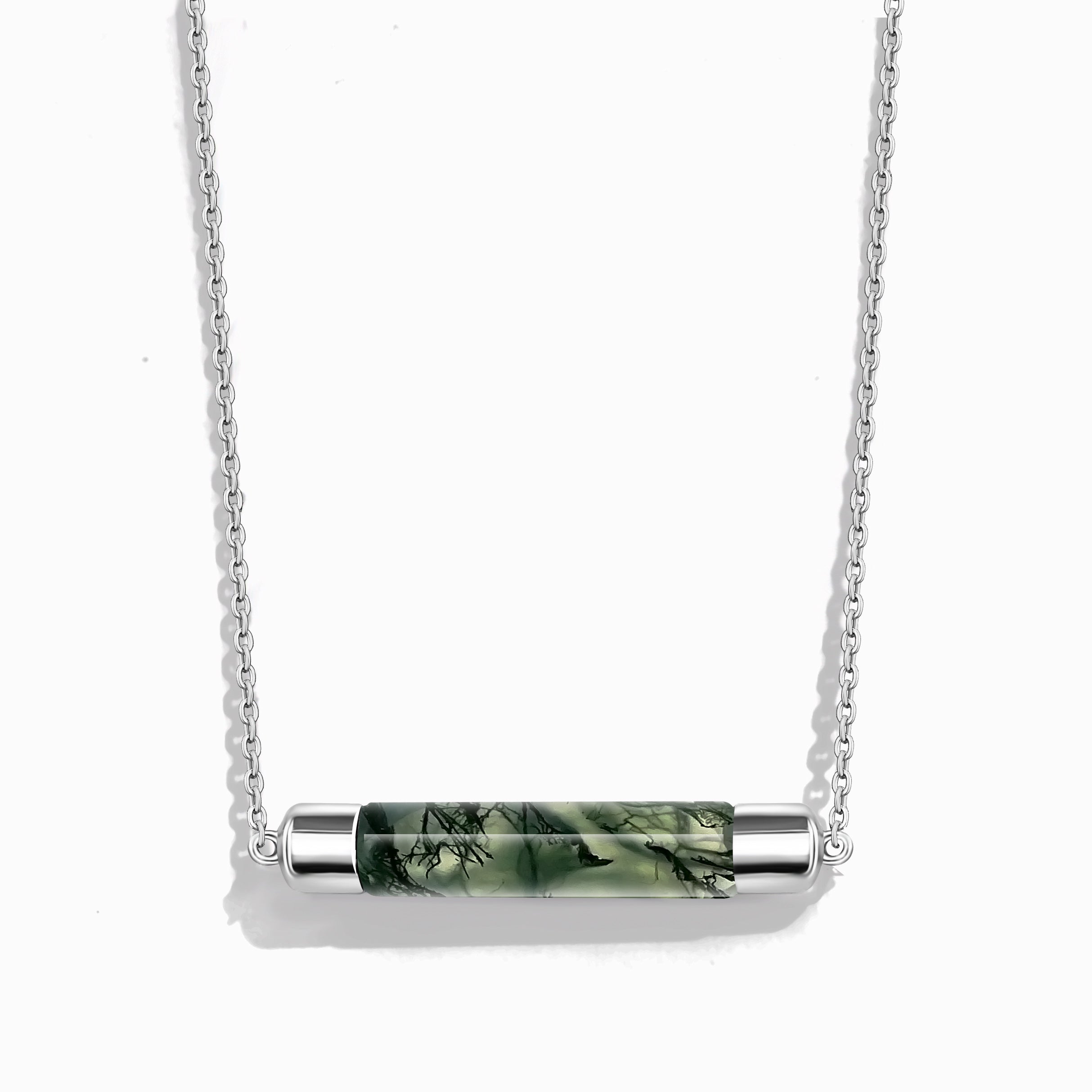 Positive Transformation - Moss Agate Necklace - Num-Magic