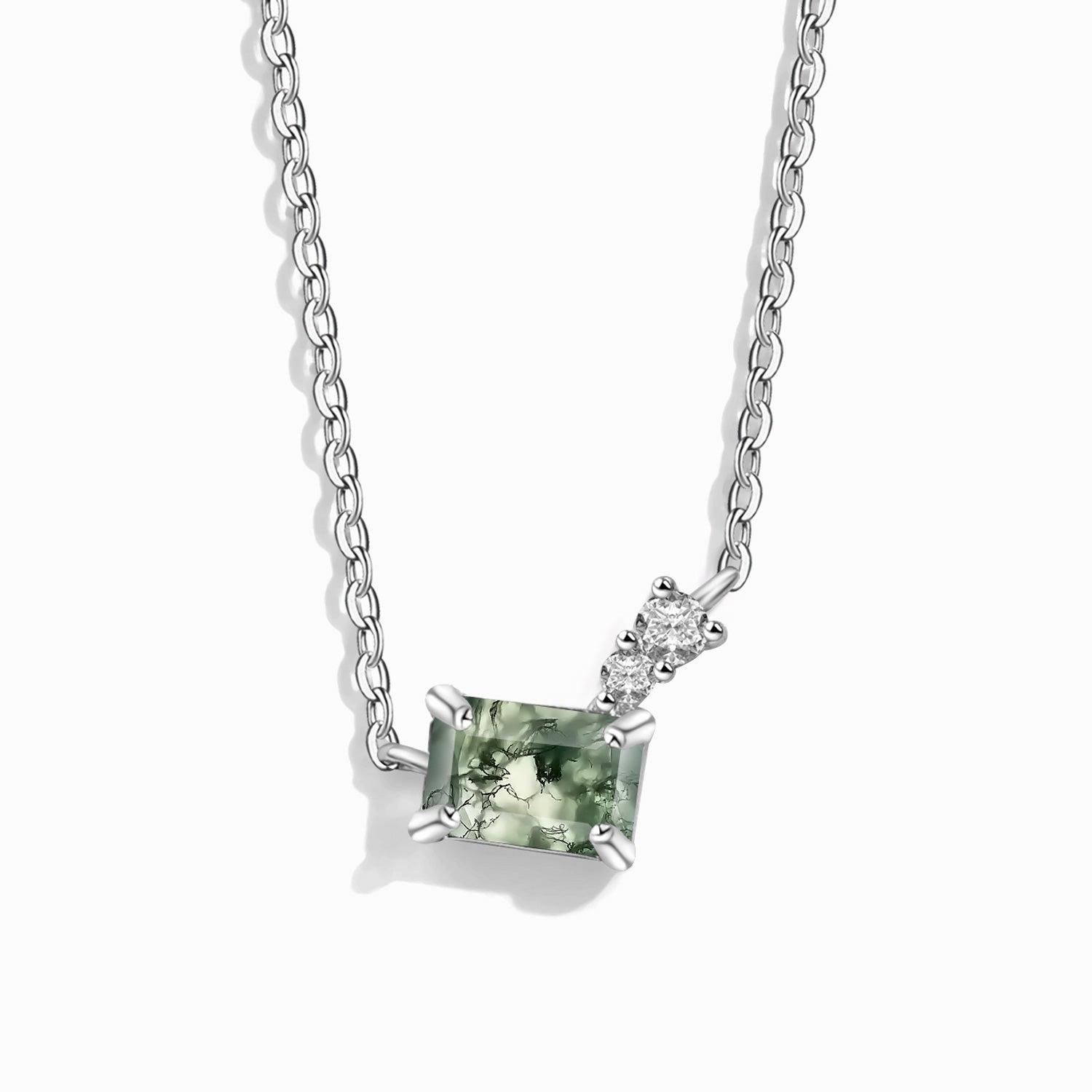 Creativity Flow - Moss Agate Necklace - Num-Magic
