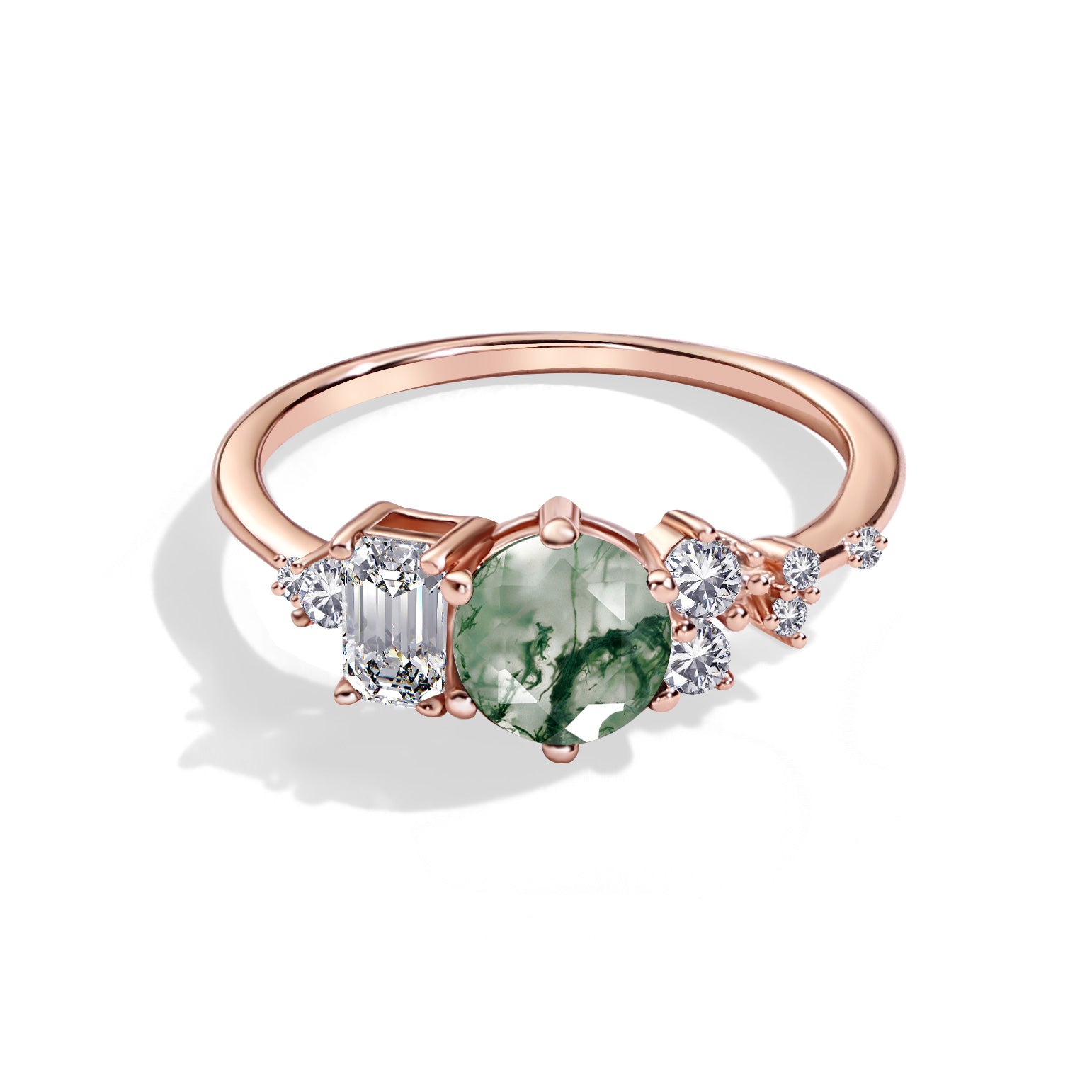 Love Magnet - Moss Agate Rings - Num-Magic