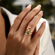 Heart Healing - 3PCS Moss Agate Rings - Num-Magic