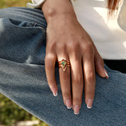 Heart Healing - 3PCS Moss Agate Rings - Num-Magic