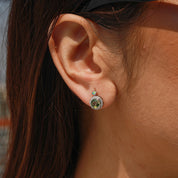 Inner Peace - Moss Agate Earrings - Num-Magic