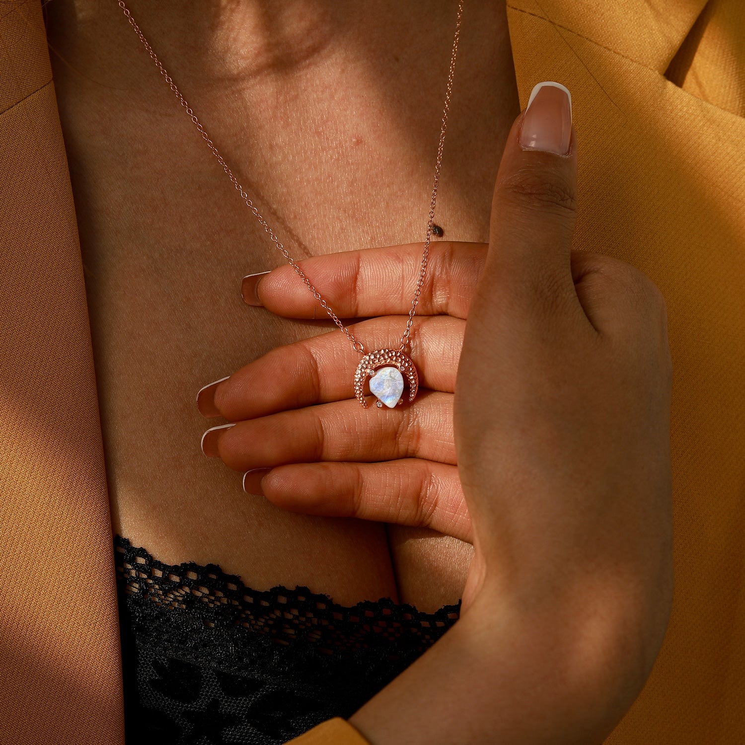 Spiritual Connection - Moonstone Necklace - Num-Magic