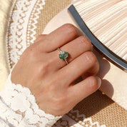 Stability Foundation - Adjustable Moss Agate Rings - Num-Magic