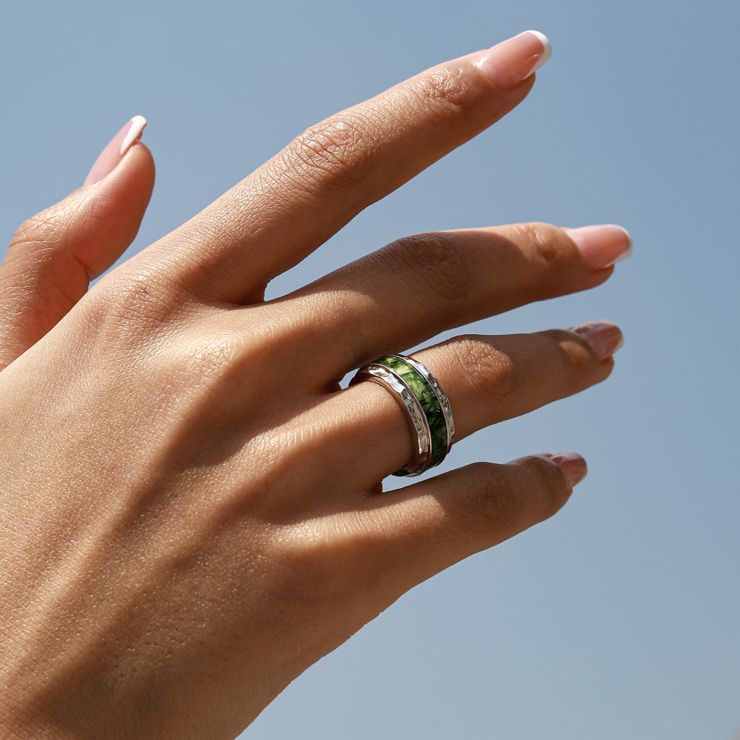 Positive Vibration - Moss Agate Rings - Num-Magic