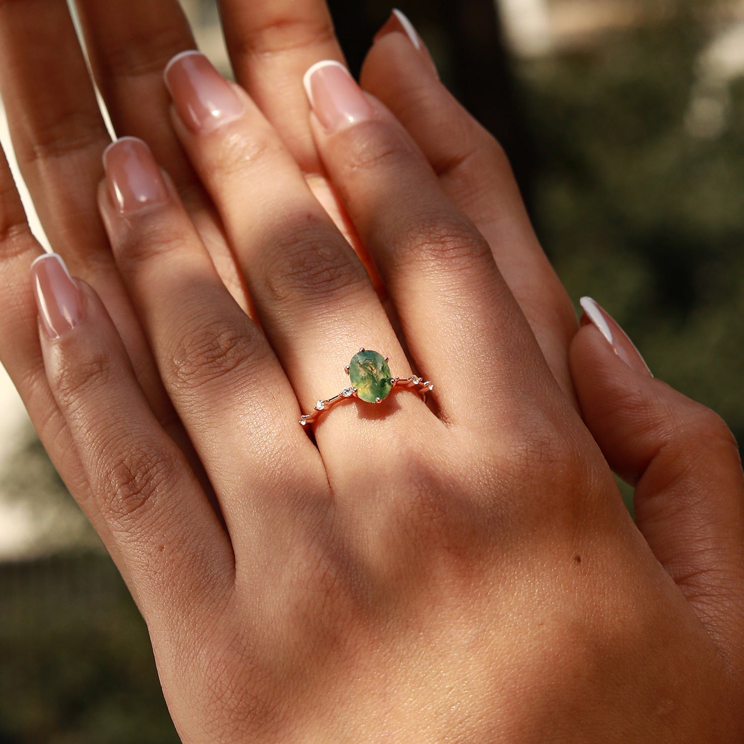 Energy Balance - Moss Agate Rings - Num-Magic
