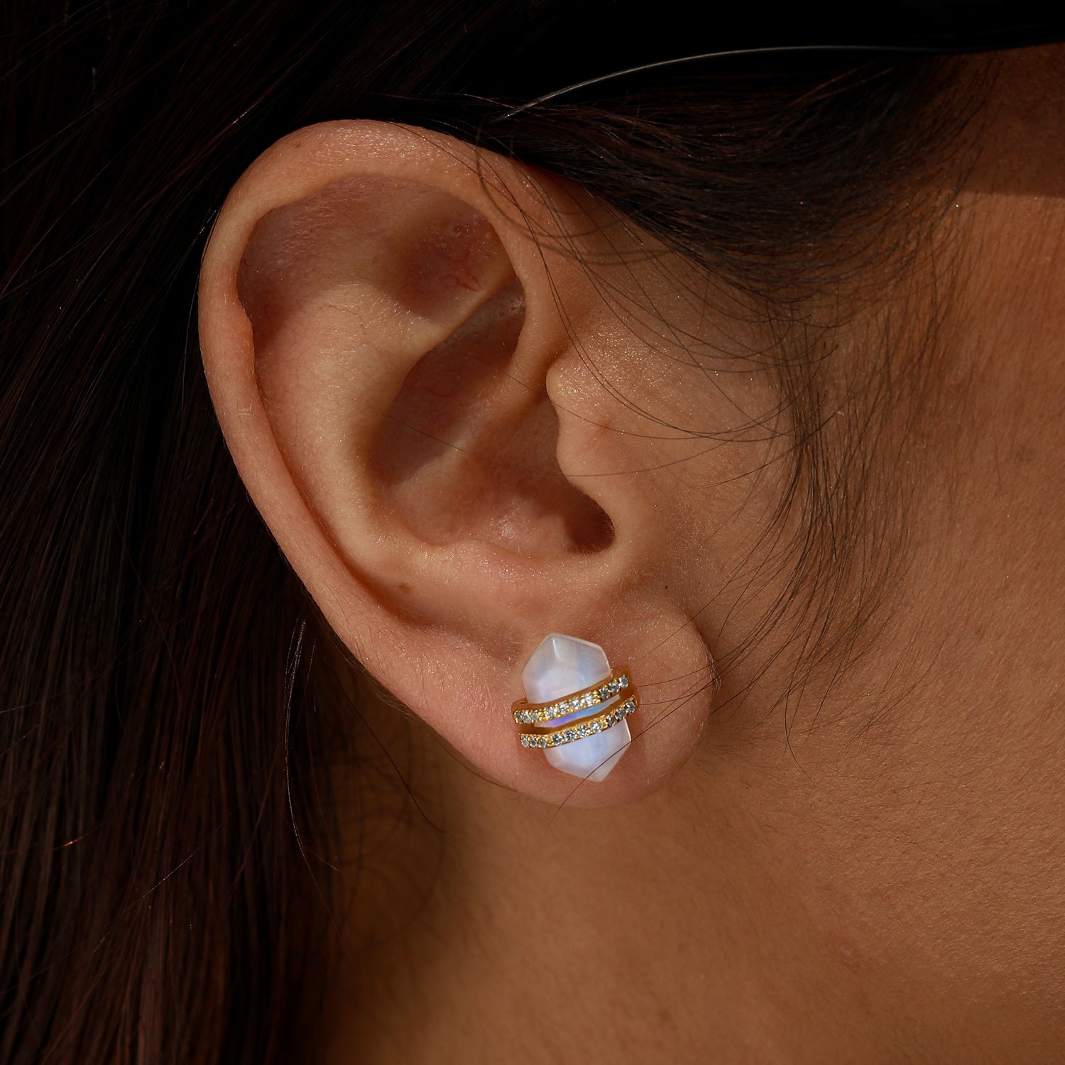 Harmonious Balance - Moonstone Earrings - Num-Magic