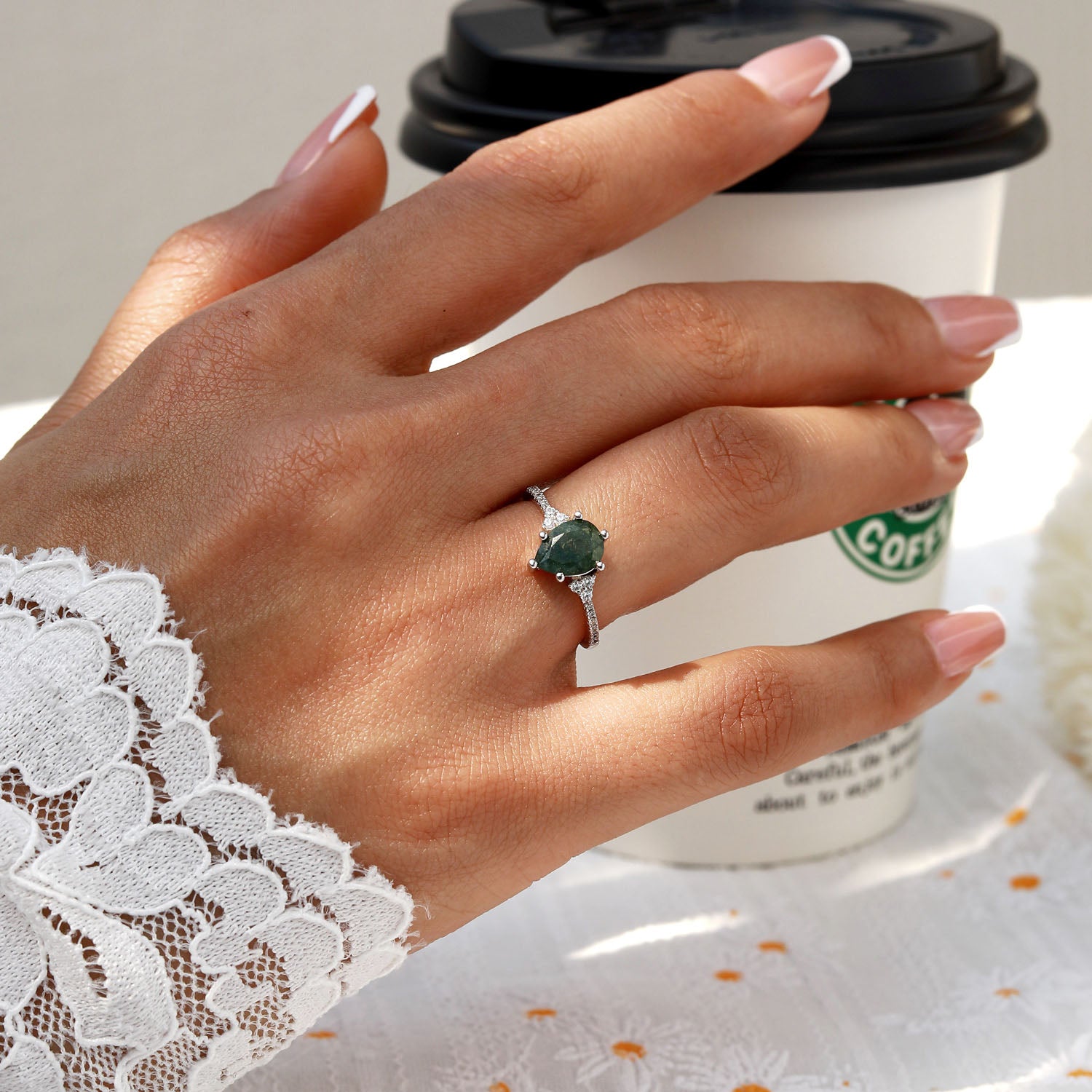 Connection Deepening - Moss Agate Rings - Num-Magic