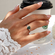 Connection Deepening - Moss Agate Rings - Num-Magic