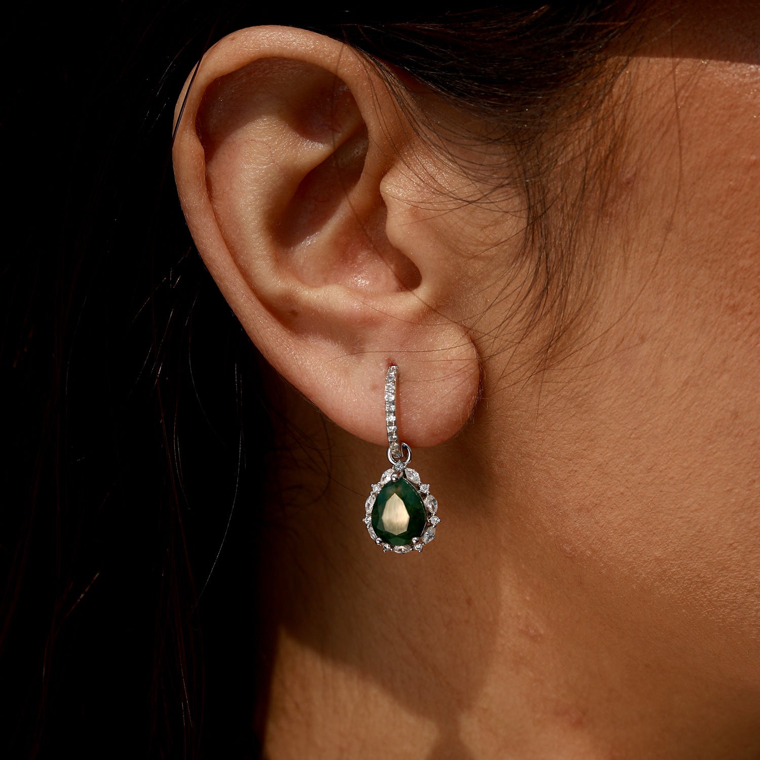 Timeless Stability - Moss Agate Earrings - Num-Magic