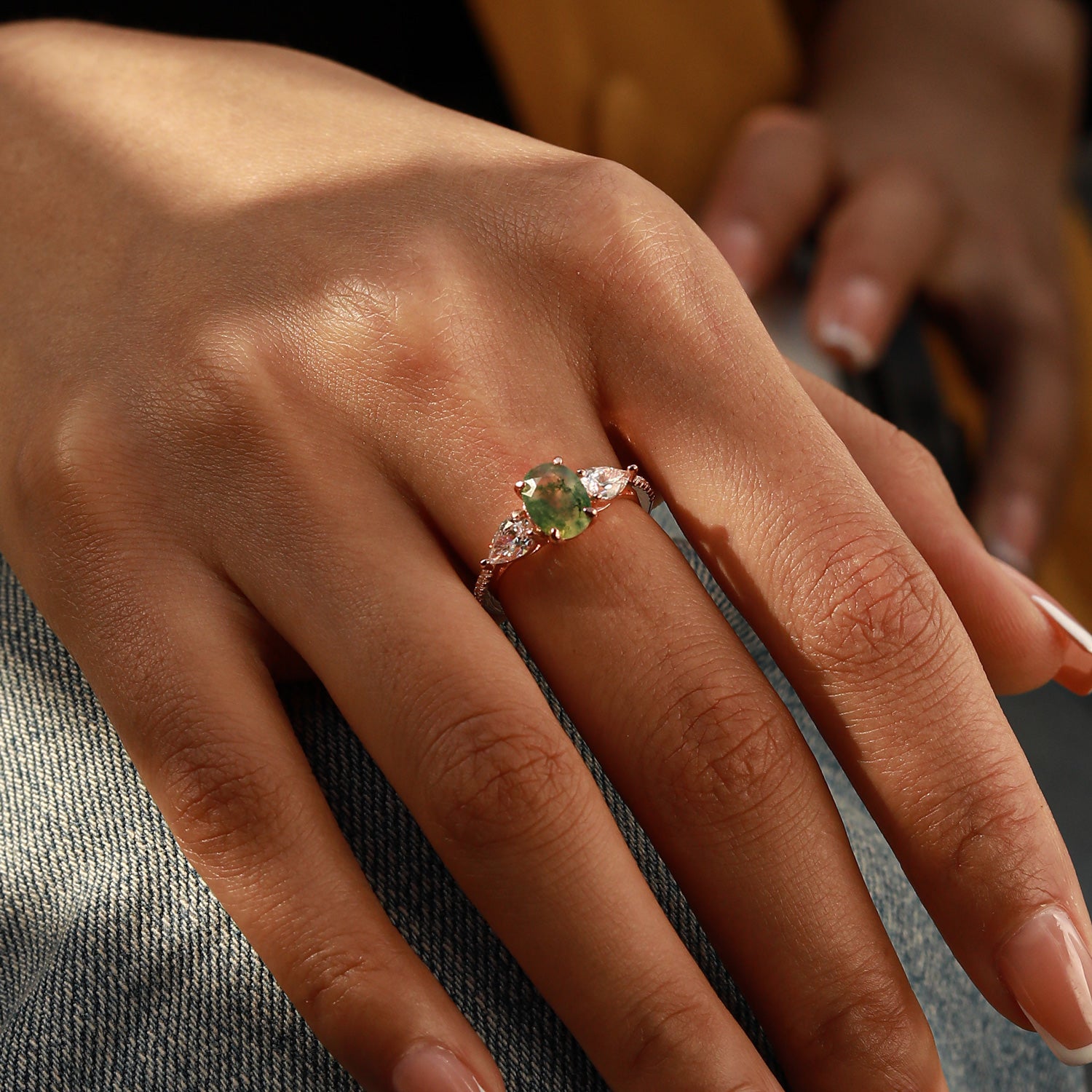 Vitality Enhancer - Moss Agate Rings - Num-Magic