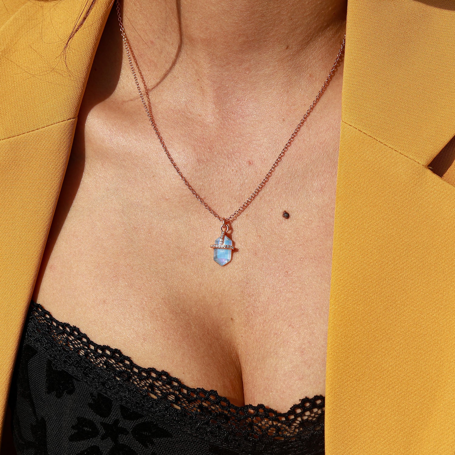 Intuition Strength - Moonstone Necklace - Num-Magic
