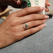 Nature's Strength - 2PCS Moss Agate Rings - Num-Magic