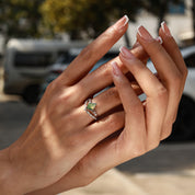 Nature's Connection - 2PCS Moss Agate Rings - Num-Magic