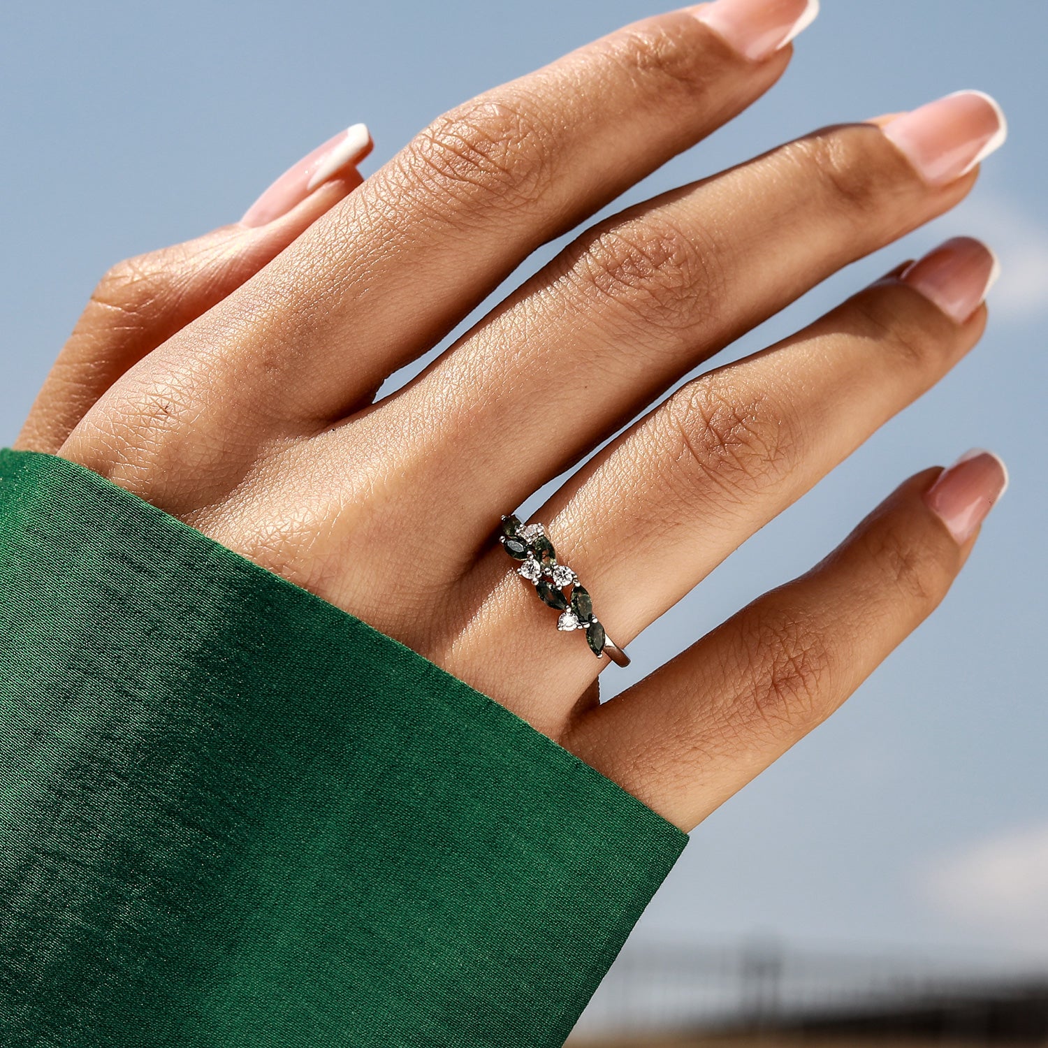 Inner Peace - Moss Agate Rings - Num-Magic