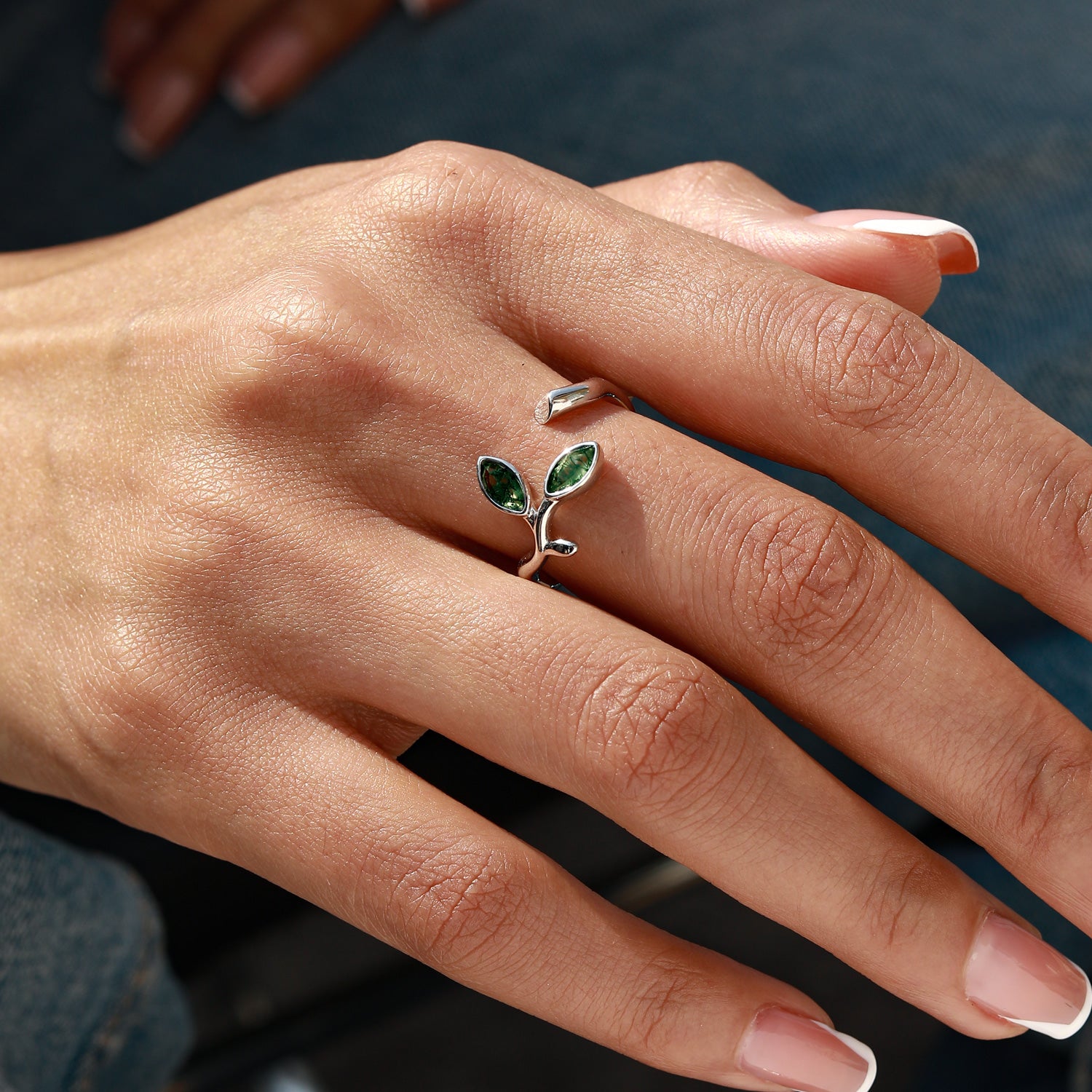Fertility Symbol - Moss Agate Rings - Num-Magic